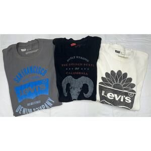 Lot of 3 Levi’s Thermal Graphic Shirts Men XL